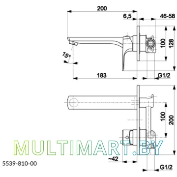 Смеситель Armatura Mokait 5539-810-00 картинка 2